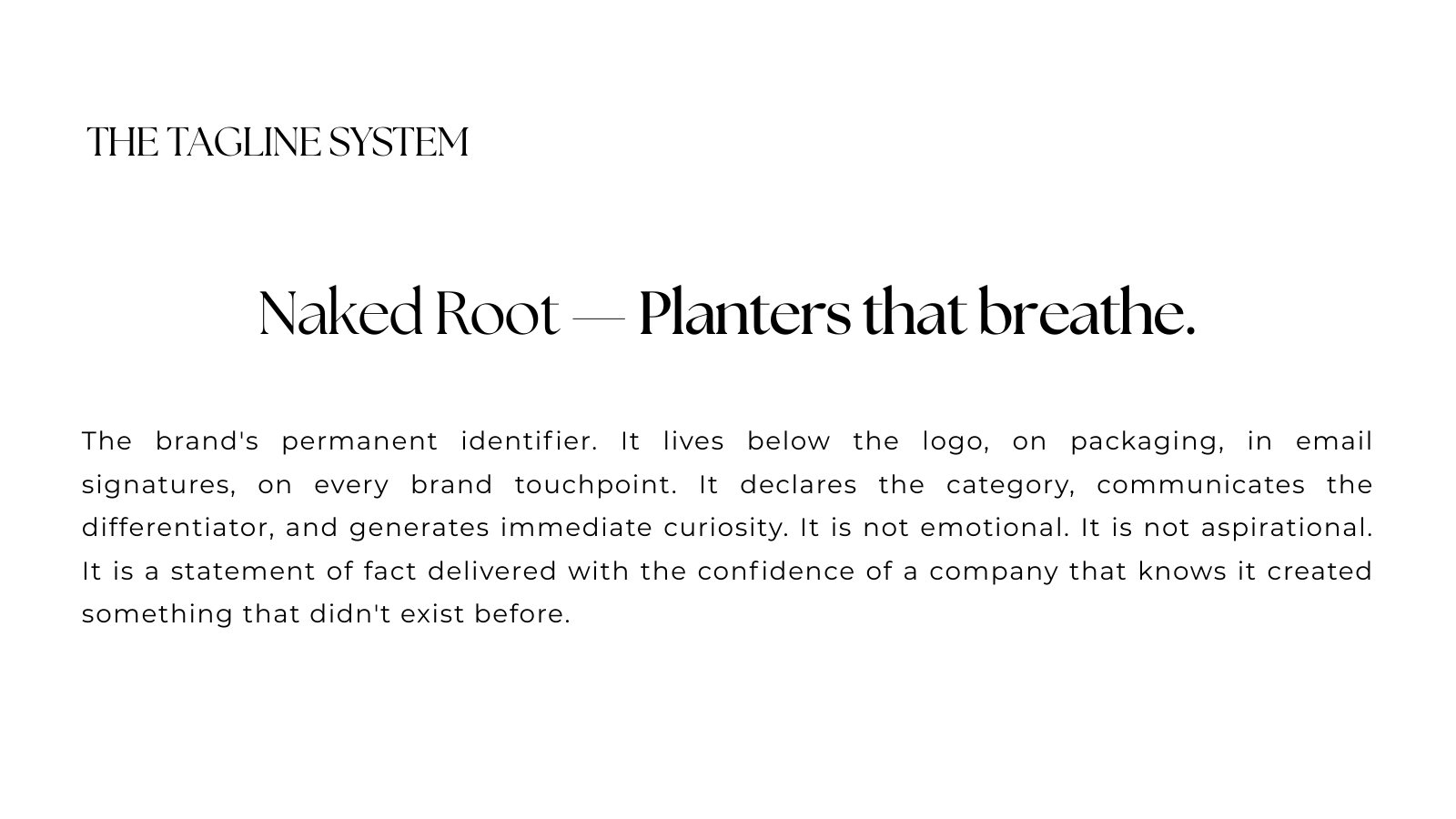 Naked Root brand work